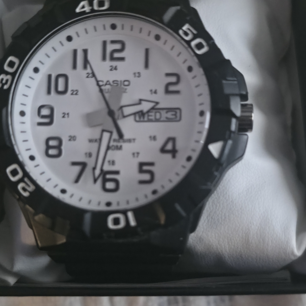 Casio Black and White Men's Watch